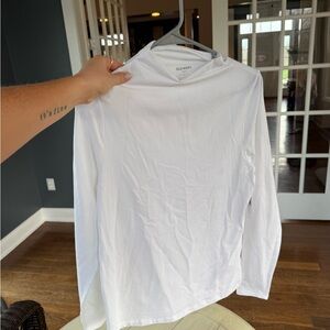 Old Navy White Women’s Mockneck Shirt size Large NWT